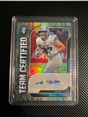 2024 Sam Laporta Panini Totally Team Certified Autograph 1/25